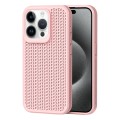 For iPhone 15 Pro Max Heat Dissipation Phone Case(Pink)