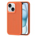 For iPhone 15 Plus Heat Dissipation Phone Case(Orange)