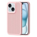 For iPhone 15 Plus Heat Dissipation Phone Case(Pink)