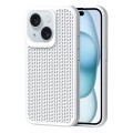 For iPhone 15 Plus Heat Dissipation Phone Case(White)