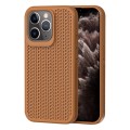 For iPhone 11 Pro Max Heat Dissipation Phone Case(Brown)