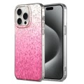For iPhone 15 Pro Max Dynamic Colorful Rhombus Diamond Series PC + TPU Phone Case(Pink)