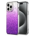For iPhone 15 Pro Max Dynamic Colorful Rhombus Diamond Series PC + TPU Phone Case(Purple)