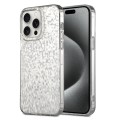 For iPhone 15 Pro Dynamic Colorful Rhombus Diamond Series PC + TPU Phone Case(White)