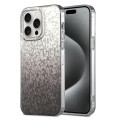 For iPhone 15 Pro Dynamic Colorful Rhombus Diamond Series PC + TPU Phone Case(Black)