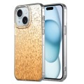 For iPhone 15 Plus Dynamic Colorful Rhombus Diamond Series PC + TPU Phone Case(Gold)
