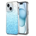 For iPhone 15 Dynamic Colorful Rhombus Diamond Series PC + TPU Phone Case(Blue)