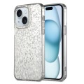 For iPhone 15 Dynamic Colorful Rhombus Diamond Series PC + TPU Phone Case(White)