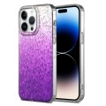 For iPhone 14 Pro Dynamic Colorful Rhombus Diamond Series PC + TPU Phone Case(Purple)