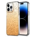 For iPhone 14 Pro Dynamic Colorful Rhombus Diamond Series PC + TPU Phone Case(Gold)
