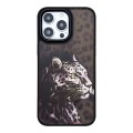 For iPhone 15 Pro Max Skin Feel Matte TPU+PC Shockproof Phone Case(Leopard)