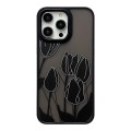 For iPhone 15 Pro Max Skin Feel Matte TPU+PC Shockproof Phone Case(Tulip)