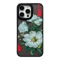 For iPhone 15 Pro Max Skin Feel Matte TPU+PC Shockproof Phone Case(Camellia)