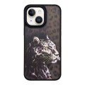 For iPhone 15 Skin Feel Matte TPU+PC Shockproof Phone Case(Leopard)