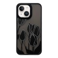 For iPhone 15 Skin Feel Matte TPU+PC Shockproof Phone Case(Tulip)