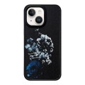 For iPhone 15 Skin Feel Matte TPU+PC Shockproof Phone Case(Peony)
