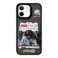 For iPhone 12 Skin Feel Matte TPU+PC Shockproof Phone Case(Space Astronaut)