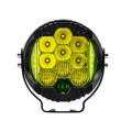 11W 12000lm 6000K 3 inch Car Three-sided Flash Work Light(Yellow Light)