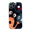 For iPhone 15 Pro Max Precise Hole Glossy PC Phone Case(Cute Monster)