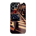 For iPhone 15 Pro Max Precise Hole Glossy PC Phone Case(Train Station)