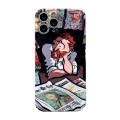 For iPhone 15 Pro Max Precise Hole Glossy PC Phone Case(Magazines)