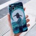 For iPhone 15 Precise Hole Oil Painting Pattern PC Phone Case(Thinker)