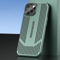 For iPhone 15 Ice Sense Heat Dissipation Electroplating Frosted Phone Case(Light Green)