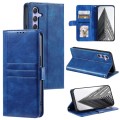 For Samsung Galaxy S23 FE 5G Simple 6-Card Wallet Leather Phone Case(Blue)