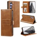 For Samsung Galaxy A35 5G Simple 6-Card Wallet Leather Phone Case(Brown)