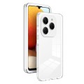 For Tecno Spark 20 Pro 3 in 1 Clear TPU Color PC Frame Phone Case(White)