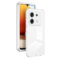 For Infinix Zero 30 3 in 1 Clear TPU Color PC Frame Phone Case(White)