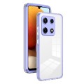 For Infinix Note 30 Pro 3 in 1 Clear TPU Color PC Frame Phone Case(Purple)