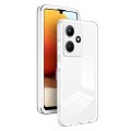 For Infinix Hot 30i 3 in 1 Clear TPU Color PC Frame Phone Case(White)