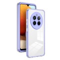 For Realme 12 Pro+ 3 in 1 Clear TPU Color PC Frame Phone Case(Purple)