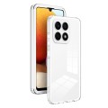 For Honor X8b 3 in 1 Clear TPU Color PC Frame Phone Case(White)