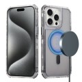 For iPhone 15 Pro Dreamland MagSafe Magnetic 3 in 1 TPU + PC Phone Case(Transparent Black)
