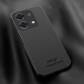 For Xiaomi Redmi Note 13 5G HUIYI Leather Magnetic Phone Case(Black)