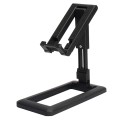 Lazy Folding Phone Holder Portable Retractable Desktop Phone Tablet Holder(Black)