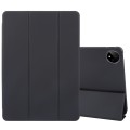 For Huawei MatePad Pro 11 2022/2024 Tri-fold Silicone Leather Tablet Case(Black)