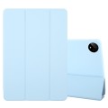 For Huawei MatePad Pro 11 2022/2024 Tri-fold Silicone Leather Tablet Case(Ice Blue)