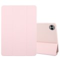 For Huawei MatePad Pro 13.2 Tri-fold Silicone Leather Tablet Case(Pink)