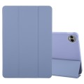 For Huawei MatePad Pro 13.2 Tri-fold Silicone Leather Tablet Case(Lavender)