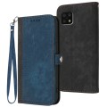 For Sharp Aquos Sense 6/Aquos Sense6s Side Buckle Double Fold Hand Strap Leather Phone Case(Royal)