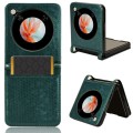 For ZTE nubia Flip / Libero Flip Honeycomb Dot Texture Card Slot Leather Phone Case(Green)