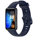 For Huawei Band 9 / 9 NFC Solid Color Colorful Buckle Silicone Watch Band(Ink Blue)