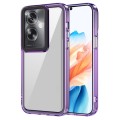 For OPPO A79 5G Global/A2 5G Transparent Acrylic + TPU Shockproof Phone Case(Transparent Purple)