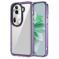 For OPPO Reno11 Global Transparent Acrylic + TPU Shockproof Phone Case(Transparent Purple)