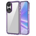 For OPPO A58 5G Global/A78 Global Transparent Acrylic + TPU Shockproof Phone Case(Transparent Purple