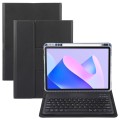 For Huawei MatePad 11 2023 / 2021 Square Button Bluetooth Keyboard Rotatable Holder Leather Case(Bla