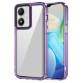 For vivo Y02s/Y16/Y56/T2x 5G India Transparent Acrylic + TPU Shockproof Phone Case(Transparent Purpl